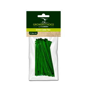 Green 8" Cable Ties