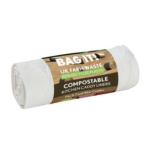 Plain top compostable caddy liner